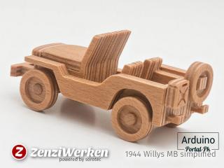 Модель Willys MB (Виллис) для фрезерного станка 