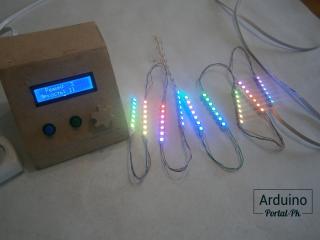 Перед новым годом делал подсветку на Arduino и адресных светодиодах ws2812