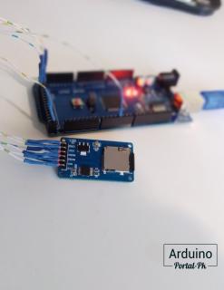 Подключаем sd модуль к Arduino MEGA.