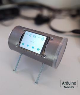 Корпус многофункциональных часов с сенсорным дисплеем на Arduino. 