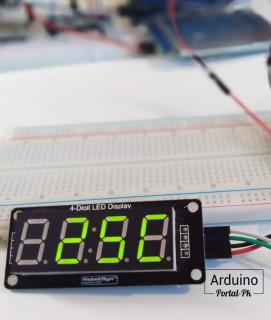 Фото к уроку подключения сегментного дисплея TM1637 к Arduino.