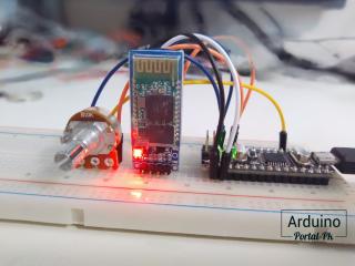Arduino, Bluetooth модуль HC-06 и потенциометр