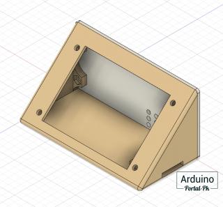 3D Модель корпуса для часов на Arduino и дисплее Nextion. 