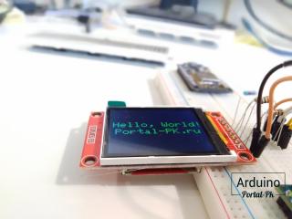Цветной графический дисплей 128×160 / 1,8” на базе чипа ST7735S для Arduino