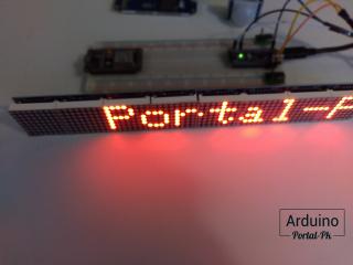 Бегущая строка на LED матрице MAX7219 и Arduino