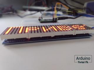 Arduino,  матрица max7221