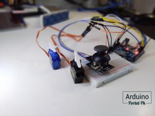 arduino джойстик сервопривод
