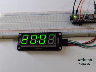 Часы с вращающимися символами на TM1637 и Arduino.
