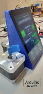 Проект Arduino: панель управления шаговым двигателем с дисплеем COF DWIN