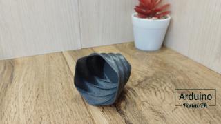 Технология 3D-печати: как создать вазу под цветы из PTGE с металлическим наполнителем