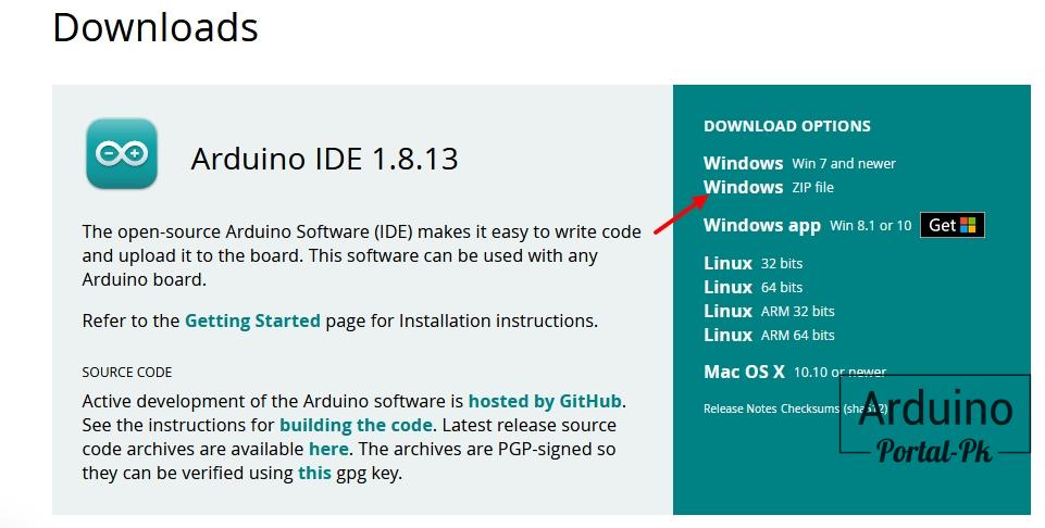 установить Arduino IDE можно из магазина Windows