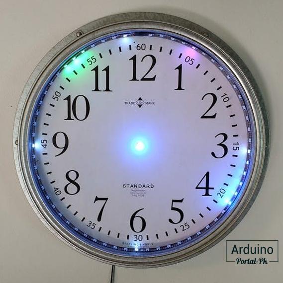 Часы на Arduino, модуле реального времени RTC 1307 и светодиодной ленте WS2812b