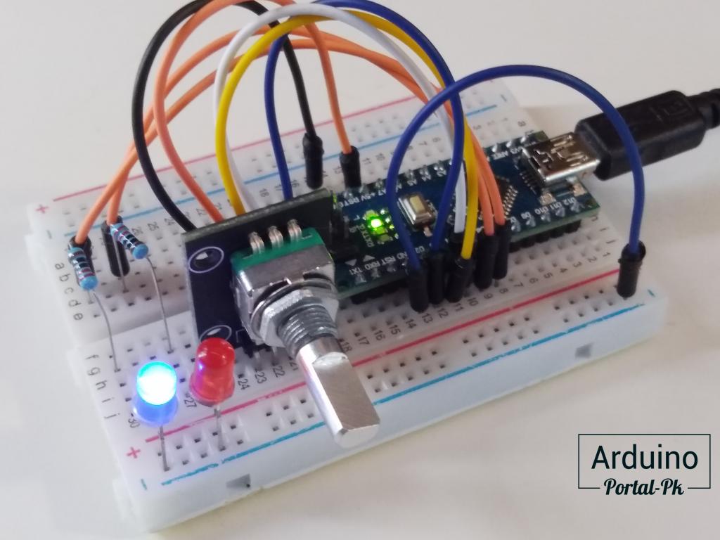 В данном уроке рассмотрим энкодер вращения и подключим его к Arduino. 